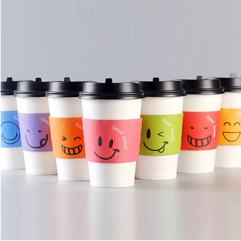 16 Oz Kraft Coffee Clutch Insulated Beverage Wraps High Line