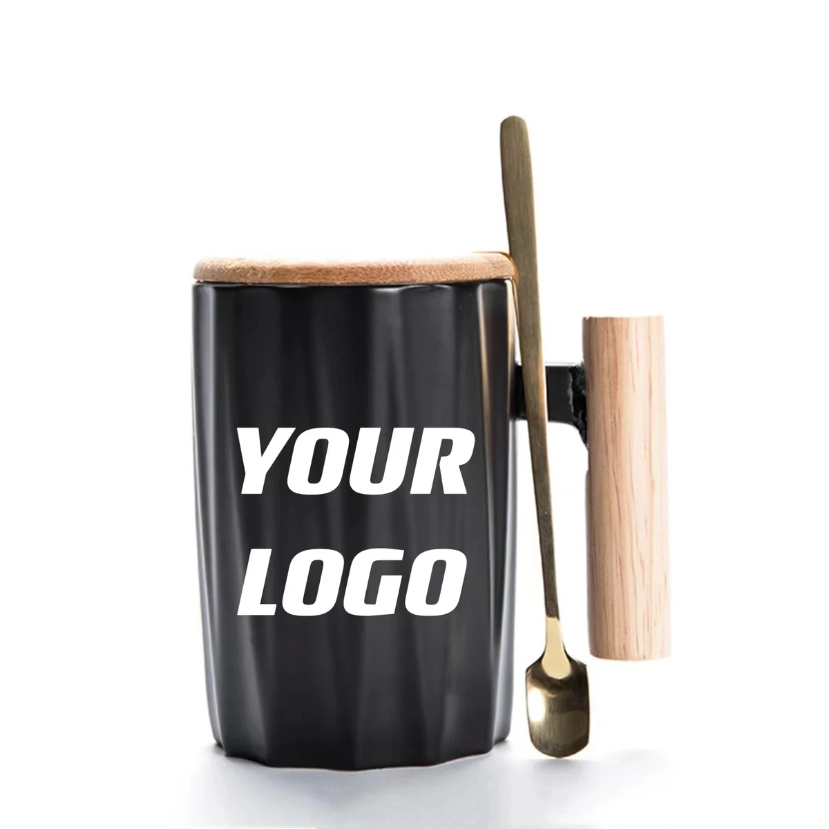 Coffee Cup With Lid And Spoon 1