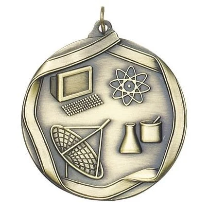 Science Die Cast Medal, 2 1/4" 1