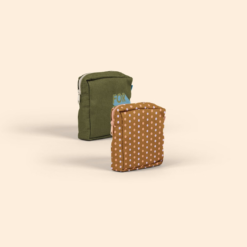 MOD POUCH - SMALL - COLORED CANVAS