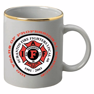 11 oz. Light Gray Stoneware Mug