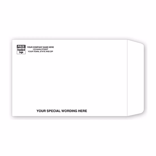 Envelopes, Open End Mailing, White, Medium