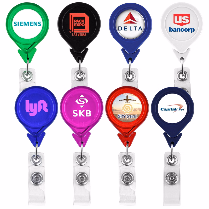 Tear Drop Retractable Badge Holder