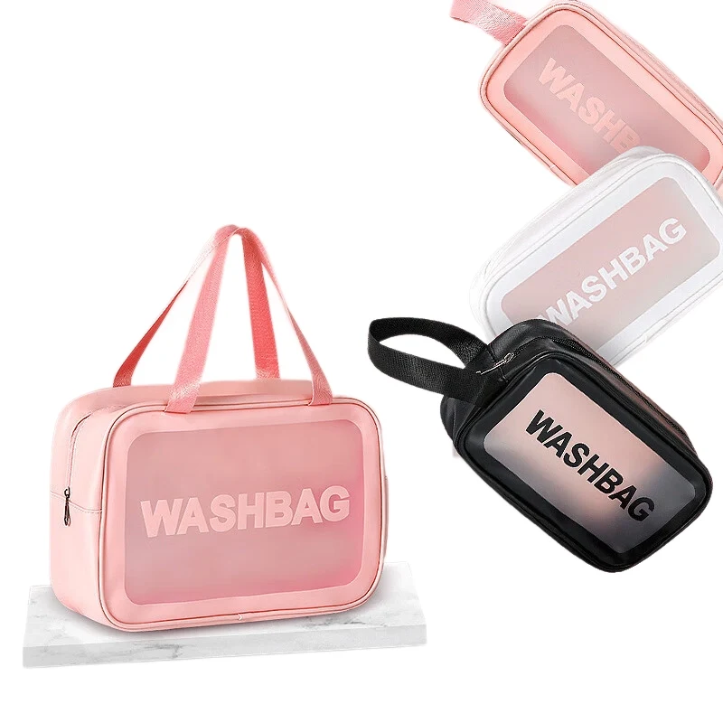 Medium Size Frosted PVC Waterproof Toiletry Bag 1
