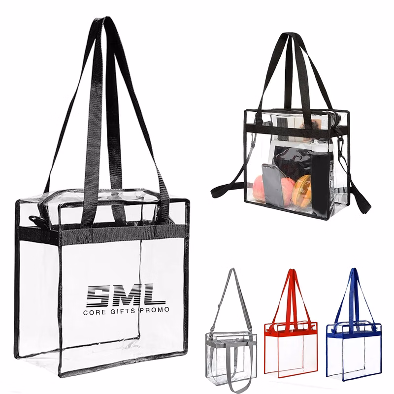 Stadium Approved Clear Tote Bag with Zipper