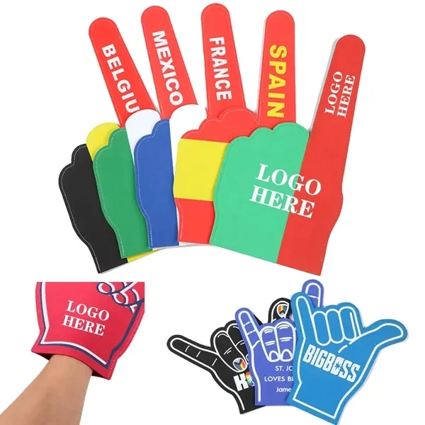 Custom 18 Inch EVA Foam Finger Sports Prop — Event Cheerleading Giveaway 1