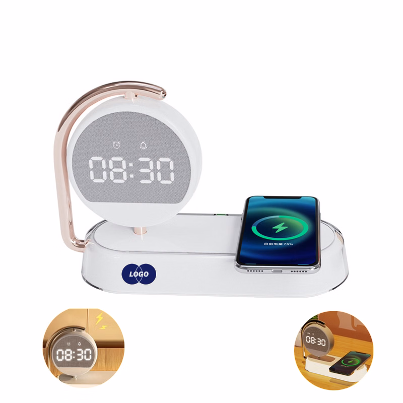 Wireless Charging LED Alarm Clock with Night Light