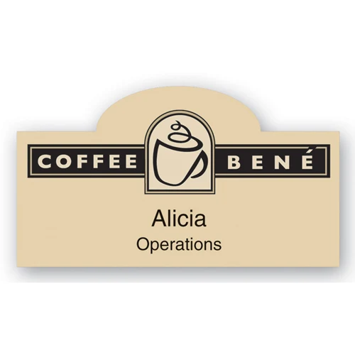 Laminated Name Badge (1.75"X3.125") Rectangle W/Bump 1