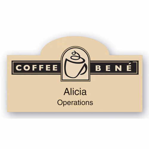 Laminated Name Badge (1.75"X3.125") Rectangle W/Bump