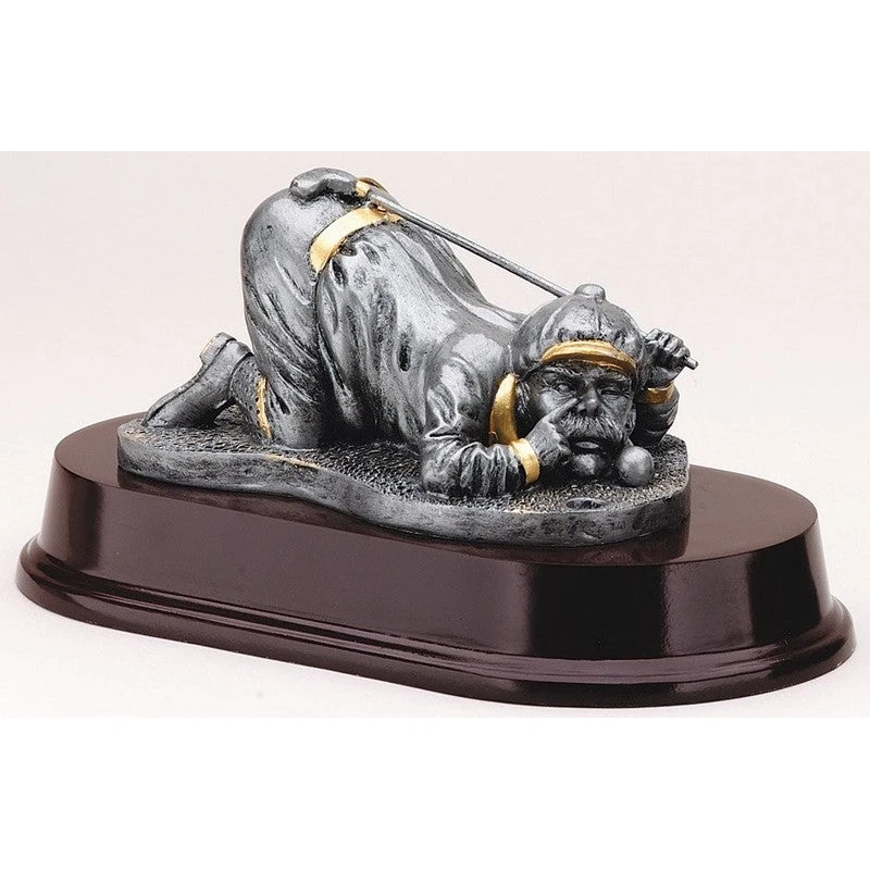 4" Comic Golfer Resin 1