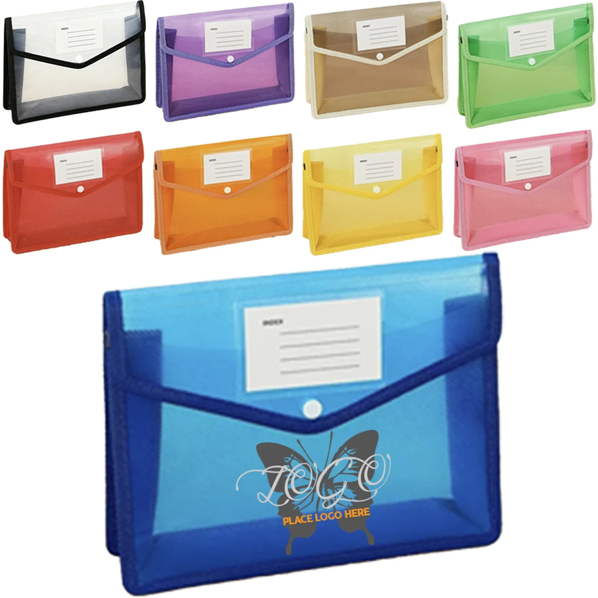 Clear Polypropylene Snap File Holder 1