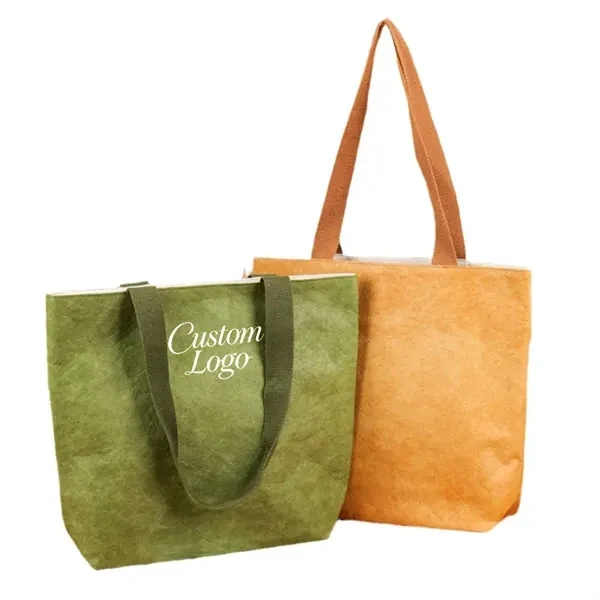Large Capacity Tough DuPont Paper Tote Bag for Work, School and Travel 1