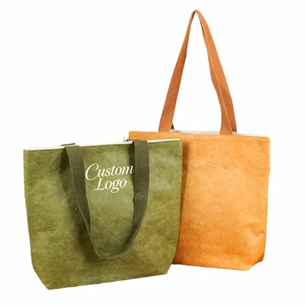 Large Capacity Tough DuPont Paper Tote Bag for Work, School and Travel