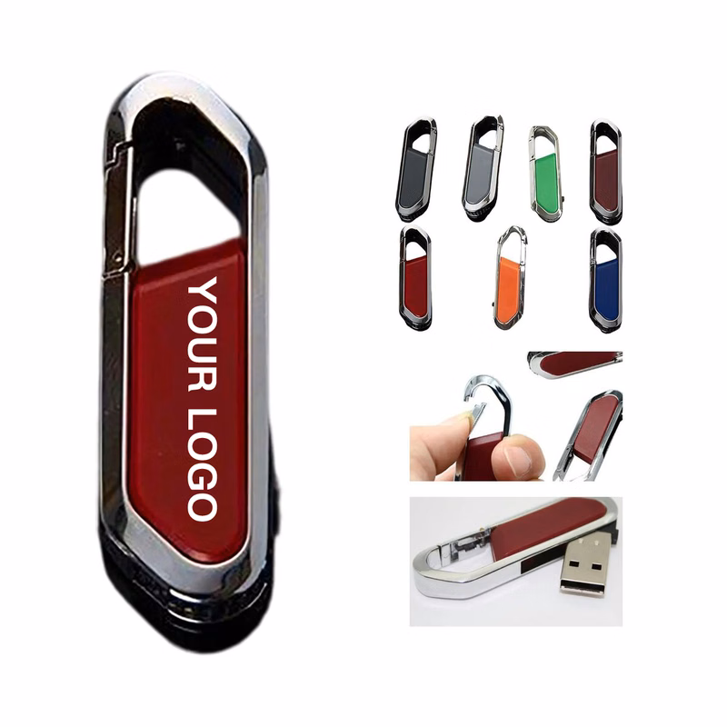 Custom USB Stick with Keychain Clip