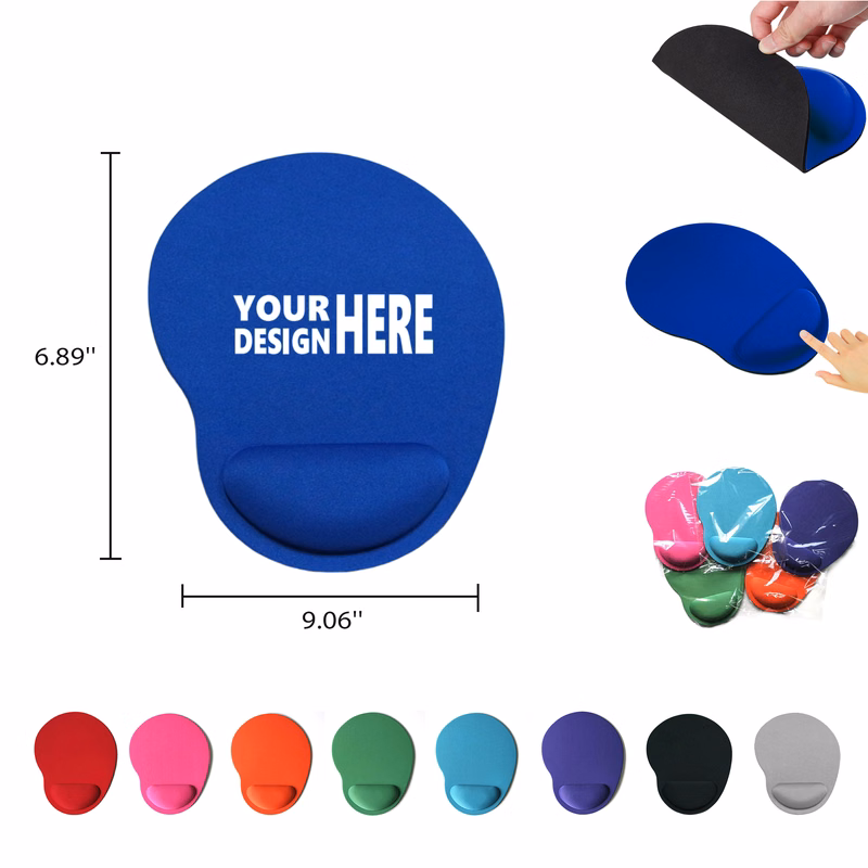 Office Mousepad with Gel Wrist Support MOQ 100