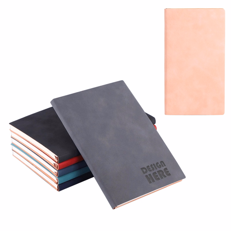 A6 Ruled Notebook Soft Faux Leather Cover