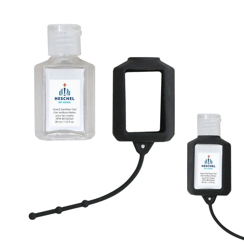 30 Ml. (1 Fl. Oz.) Hand Sanitizer With Silicone Holder 1
