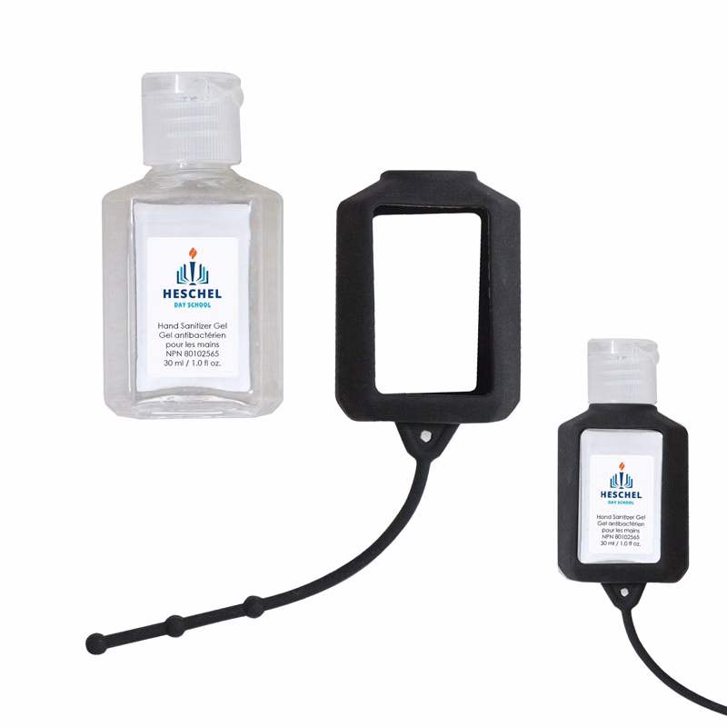 30 Ml. (1 Fl. Oz.) Hand Sanitizer With Silicone Holder