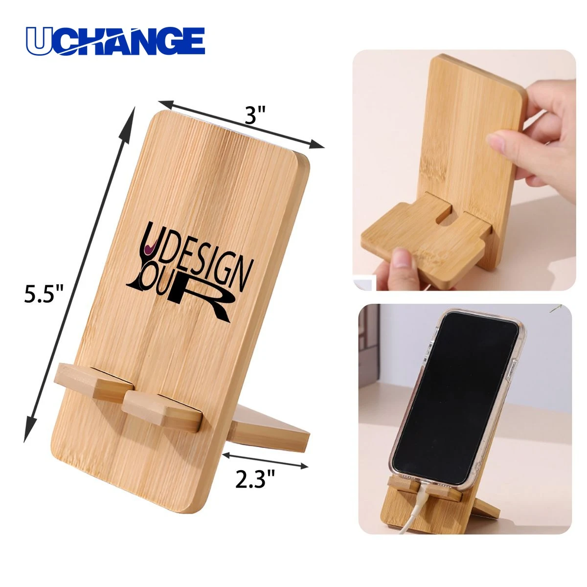 Stylish Wooden Phone Holder Stand 1