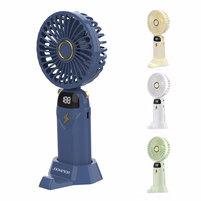 Digital Display Foldable Handheld Fan