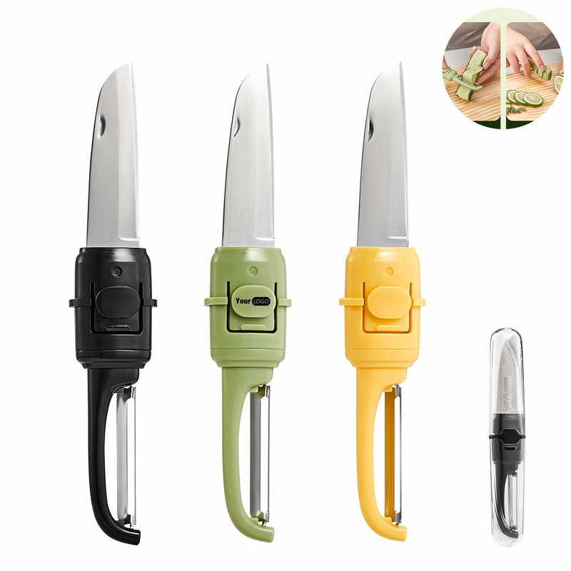 Polycarbonate Portable Folding Fruit Peeler With 10