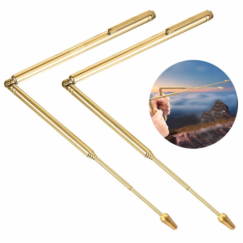 Portable Retractable Copper Divining Rods