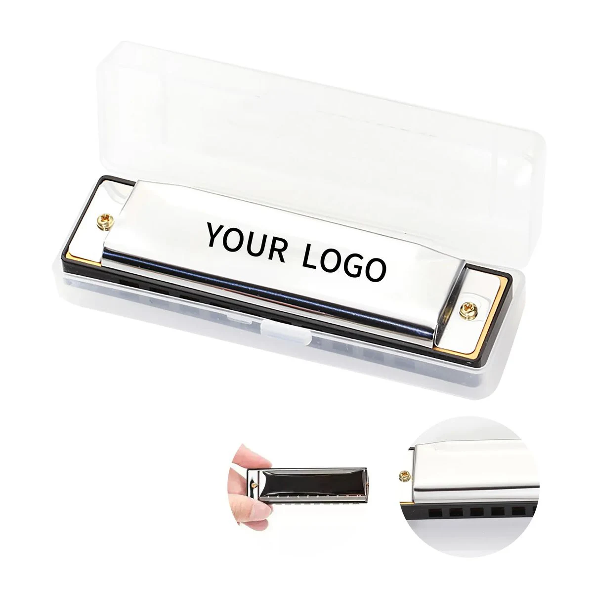 Custom Laser Engraved 10-Hole Harmonica 1