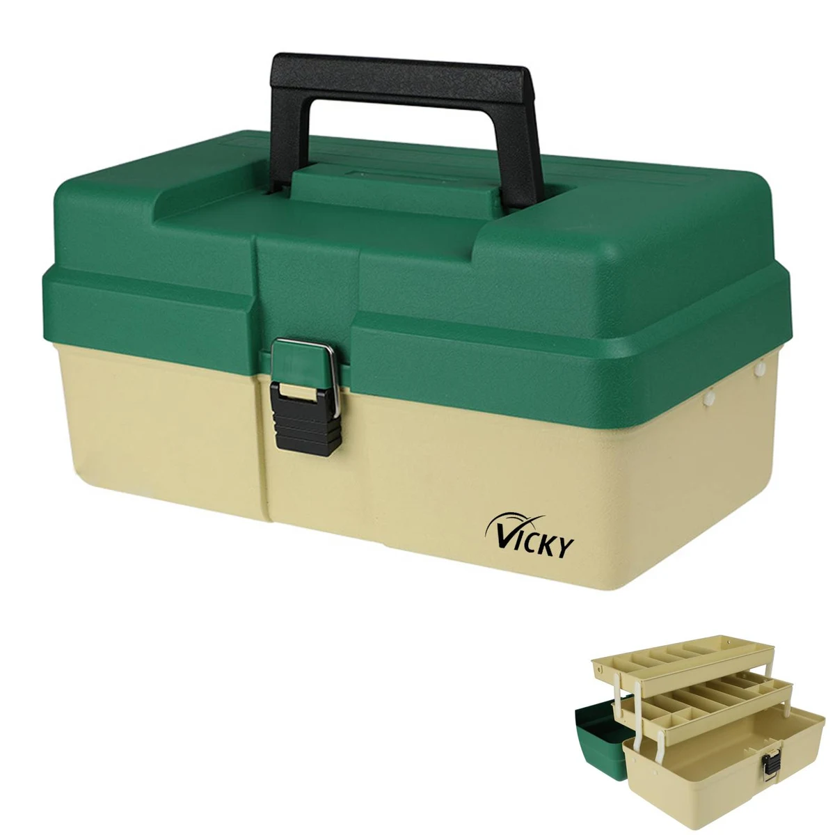 Household 3-Layer Hardware Pp Plastic Organizer Tool Box 1