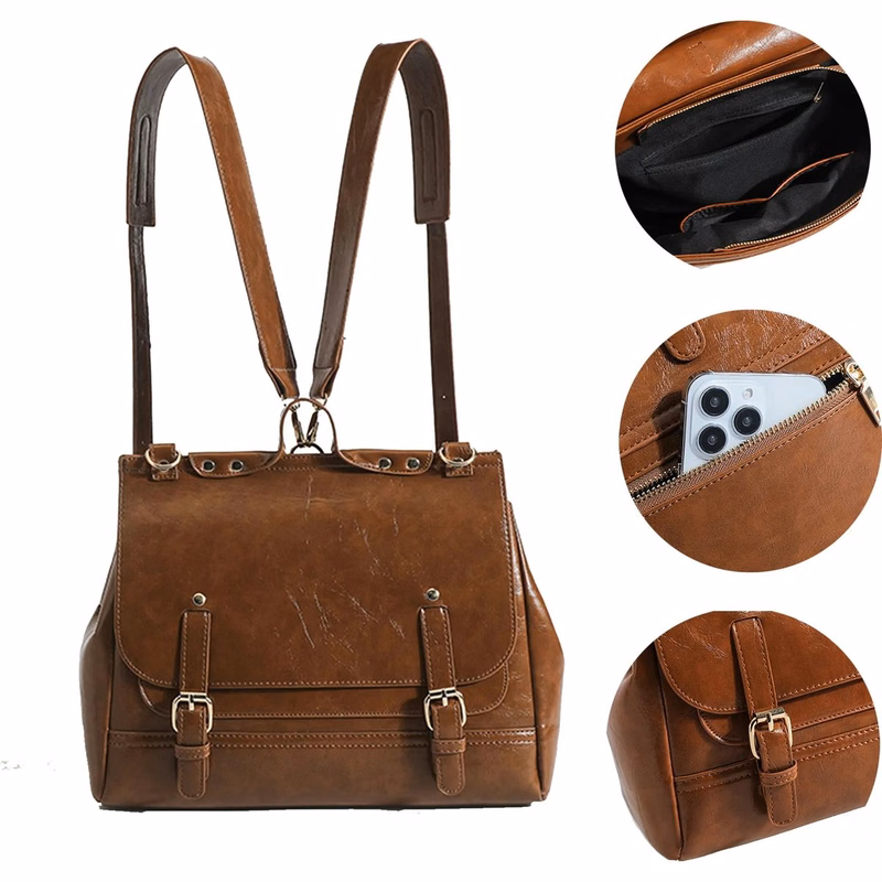 PU Waterproof Purse Travel Backpack Fashion Design