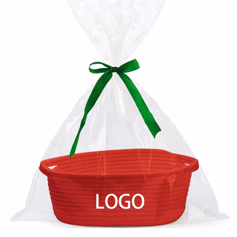 Gift Basket - Charming Red Wire Organizer with Handles
