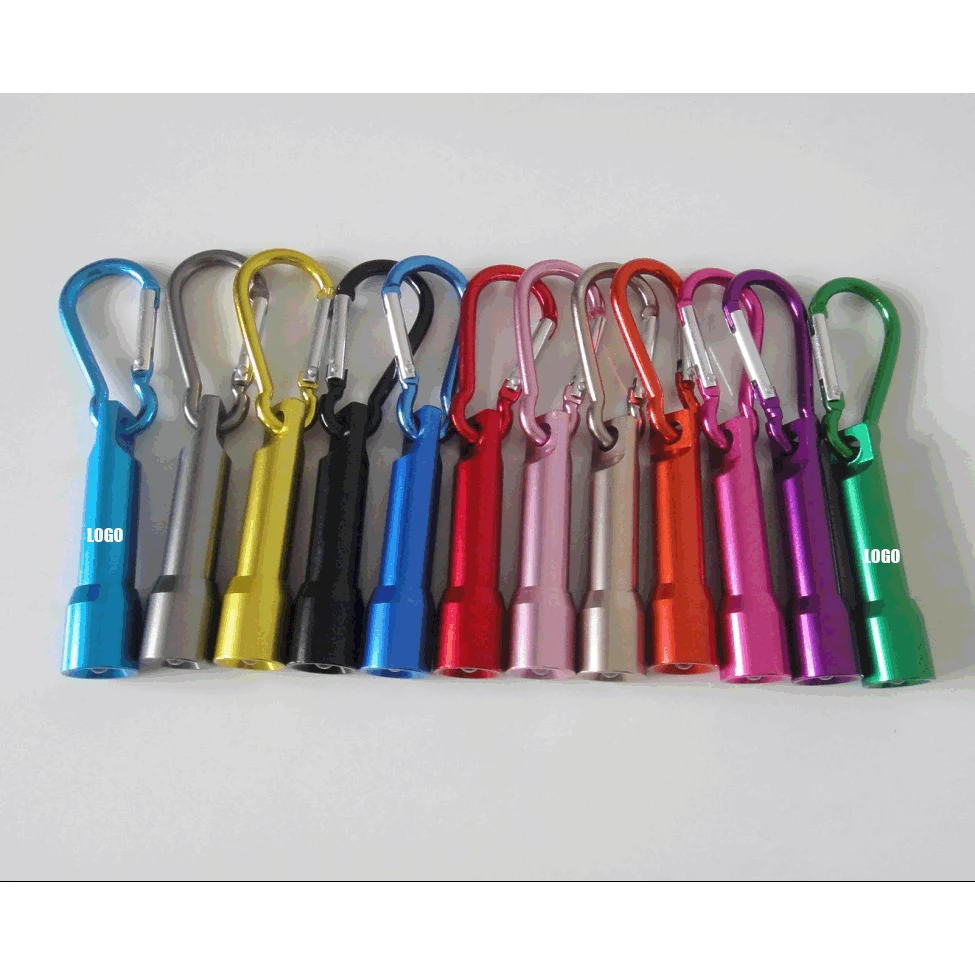 Super Bright LED Flashlight With Carabiner 1