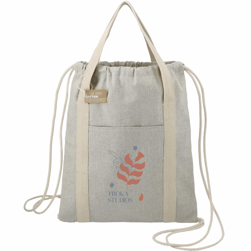 Repose 5oz. Recycled Cotton Drawstring Bag