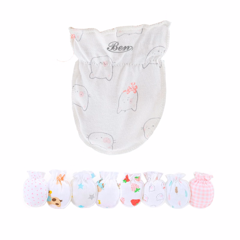 Cartoon Newborn Mittens to Prevent Scratching