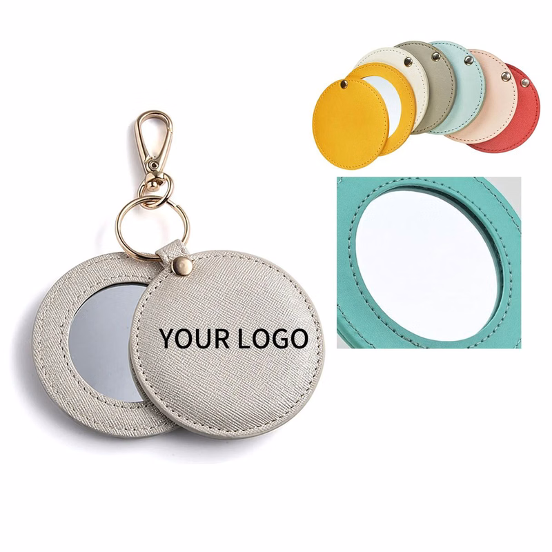 Portable PU Double Face Cosmetic Mirror