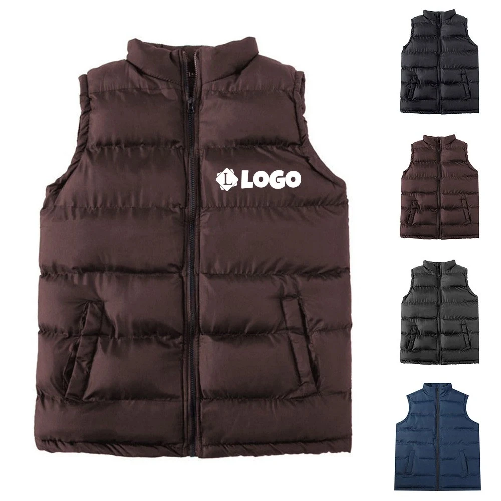 Mens Quilted Vest Jackets Waistcoat 1