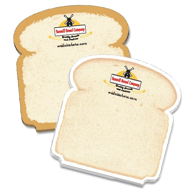 Adhesive Note Shape - Bread Slice (4x4.25) - 25 Sheets 1