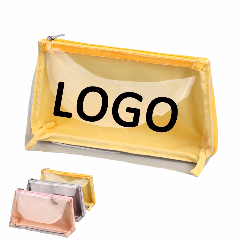 Transparent PVC Travel Makeup Pouch & Cosmetic Toiletry Bag