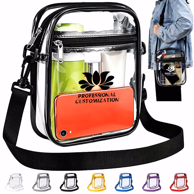 Clear Crossbody Messenger Shoulder Bag
