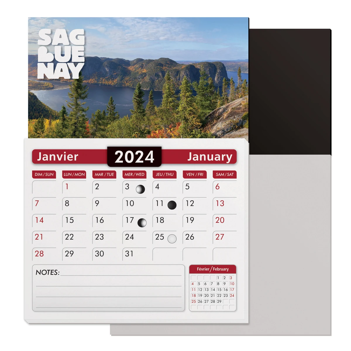Four colour process Magnetic Card with Stock Calendar 1