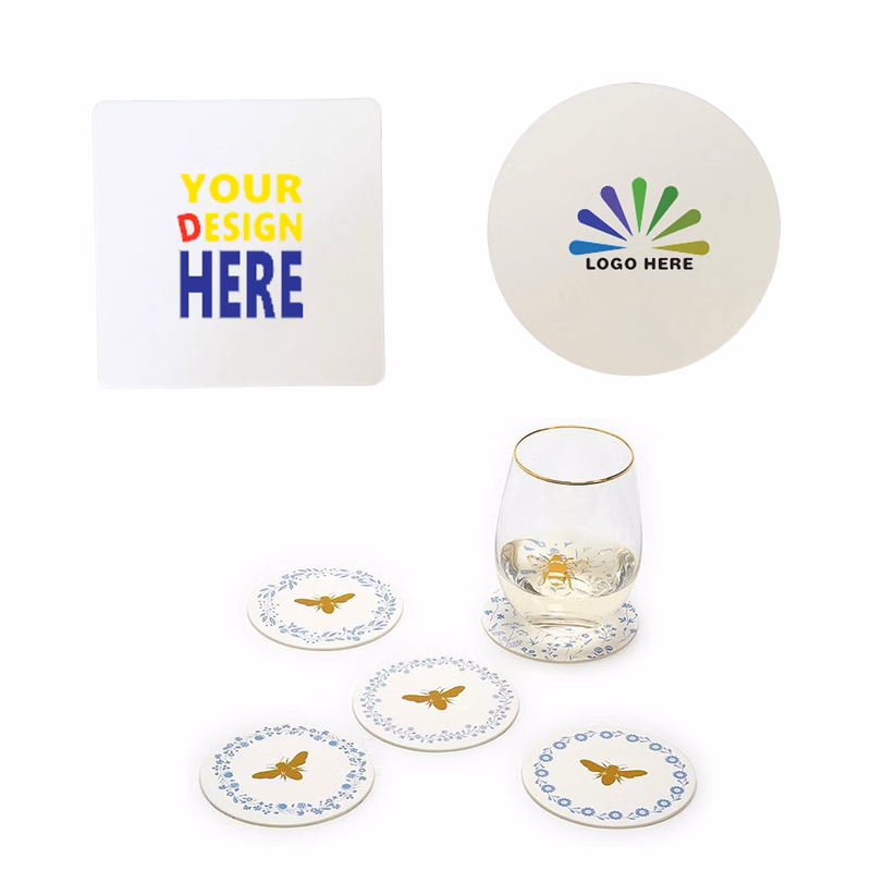 Double-Sided Full-Color Printed Paper Absorbent Coasters