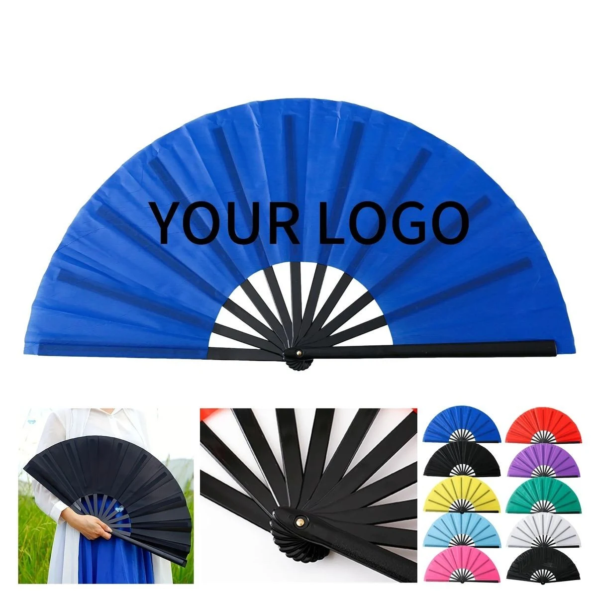 Decorative Plastic Fan with Silkscreen Print Area 1