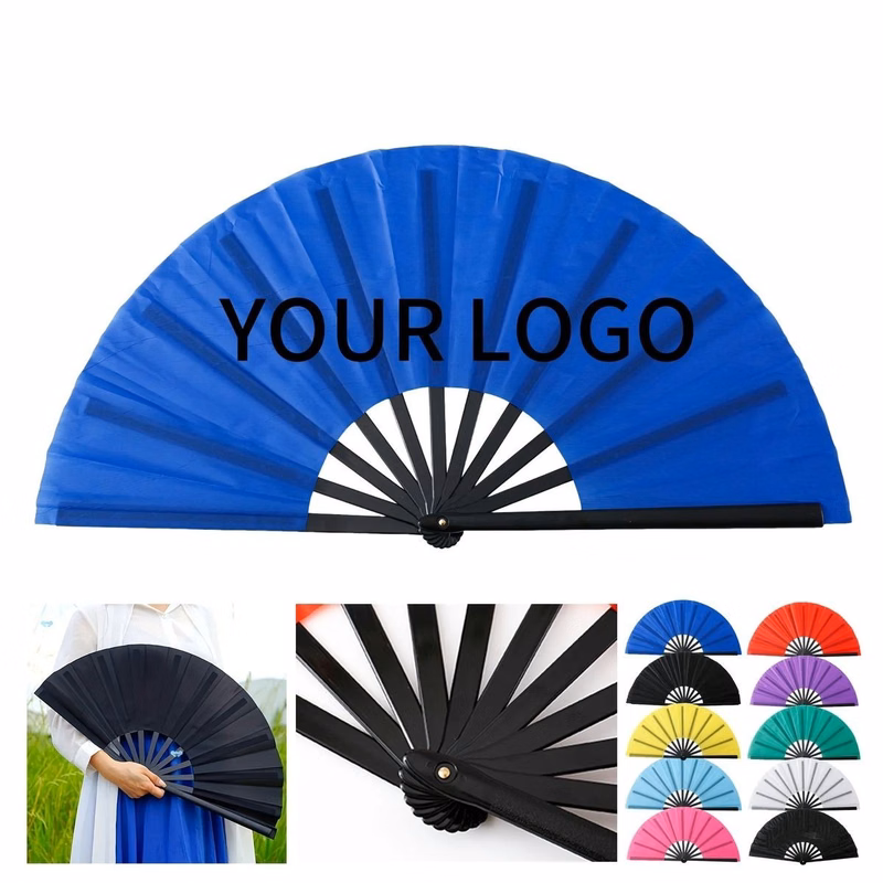 Decorative Plastic Fan with Silkscreen Print Area