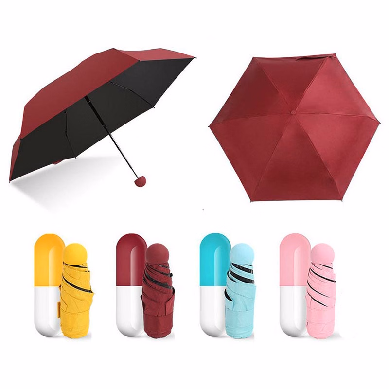 Compact Travel Foldable Capsule Umbrella
