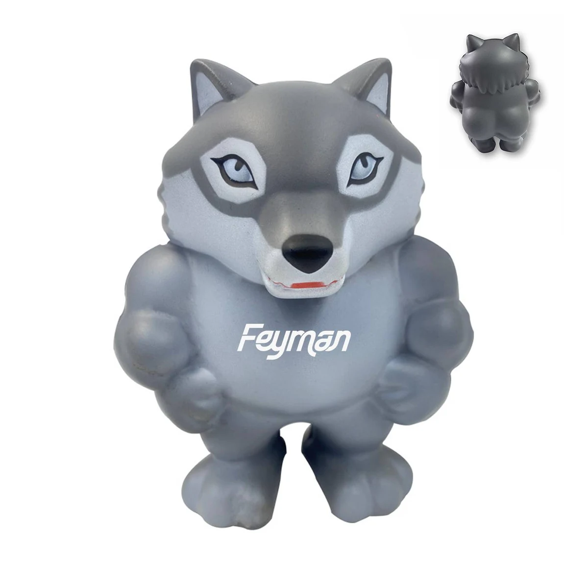 PU Wolf Mascot Stress Reliever Toy 1