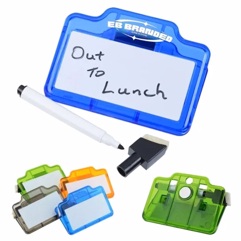 Memo Board W/ Marker And Magnet Clip Set