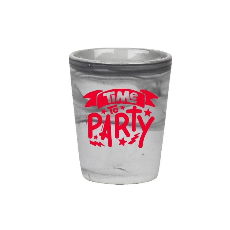 2 Oz. Ceramic Marble Shot 1