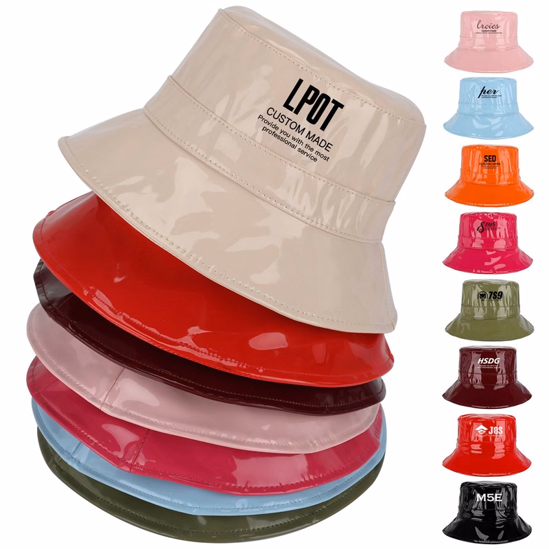 Custom Waterproof PU Bucket Hat