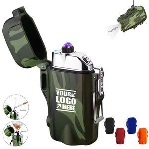 Flashlight With Compass And Dual Arc Lighter 1