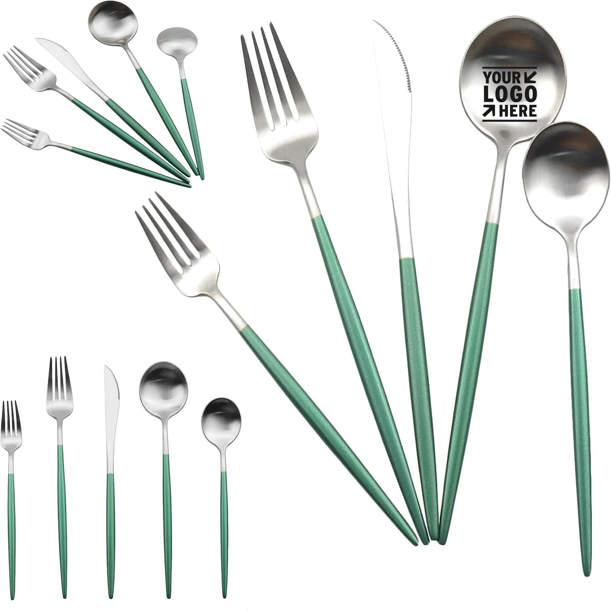 5 Pieces Stainless Steel Tableware Set 1