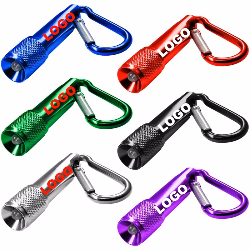 Mini Aluminum Flashlight With Carabiner